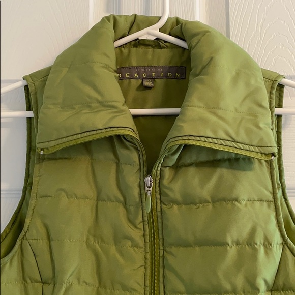 Green Kenneth Cole Reaction Puffer Vest - Picture 3 of 4
